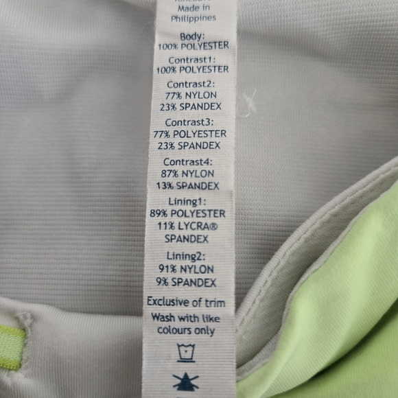 LululemonGray and Neon Green Running  Shorts Size 4 - Picture 8 of 9